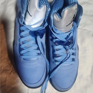 Jordan Air Blue and Black Sneakers